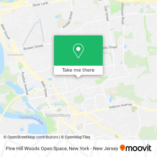 Pine Hill Woods Open Space map