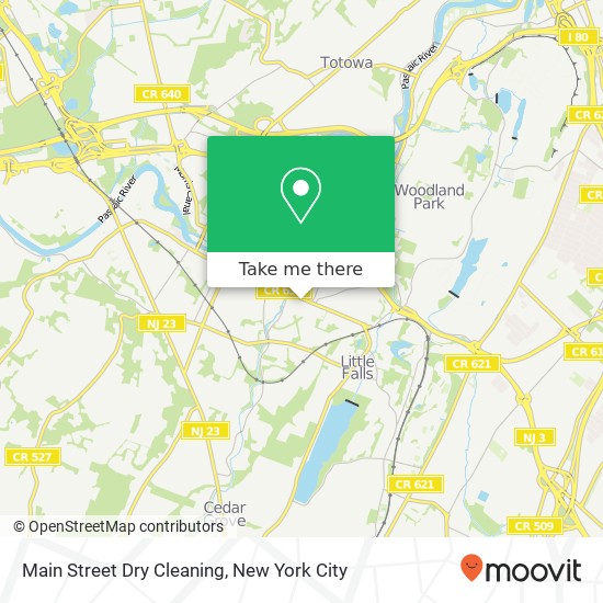 Main Street Dry Cleaning map