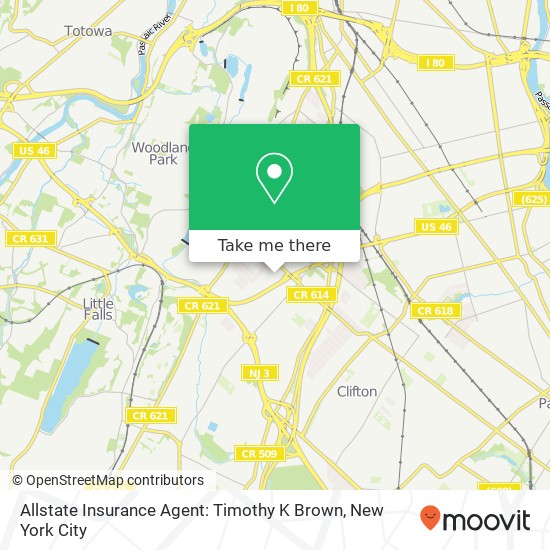 Mapa de Allstate Insurance Agent: Timothy K Brown