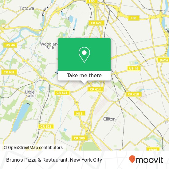 Mapa de Bruno's Pizza & Restaurant