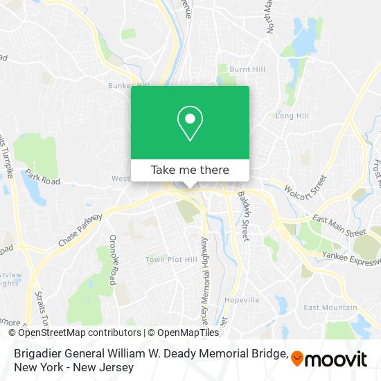 Brigadier General William W. Deady Memorial Bridge map
