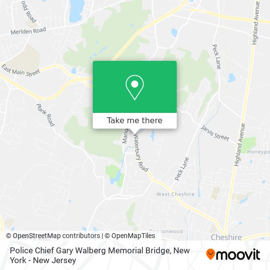 Mapa de Police Chief Gary Walberg Memorial Bridge