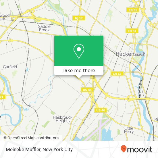 Meineke Muffler map