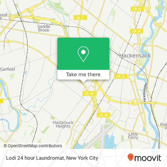 Lodi 24 hour Laundromat map
