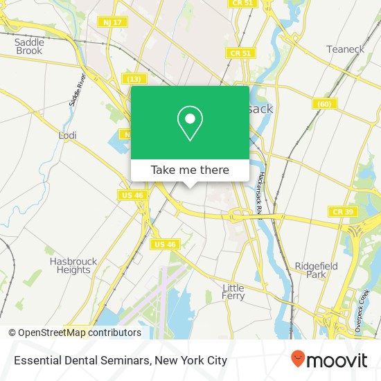 Essential Dental Seminars map