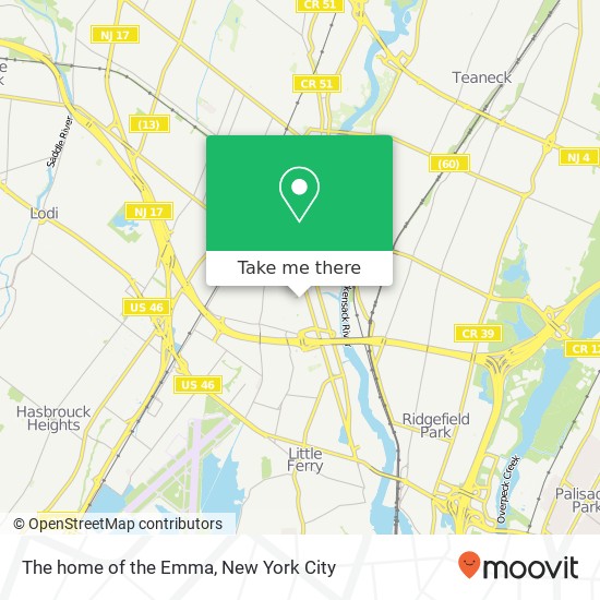 Mapa de The home of the Emma