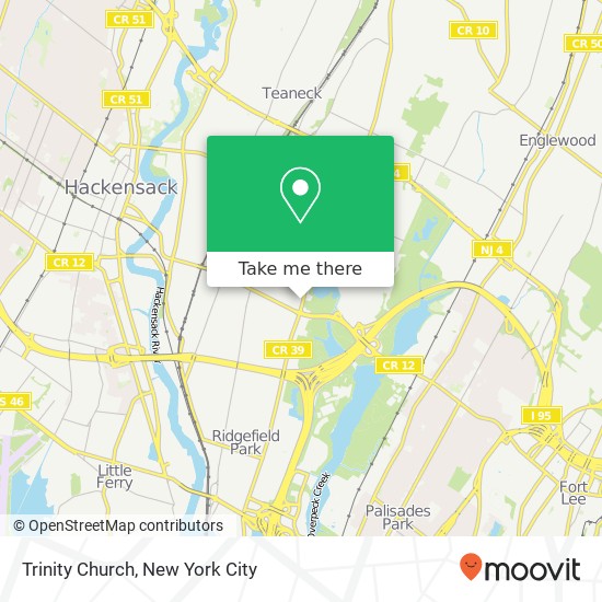 Mapa de Trinity Church