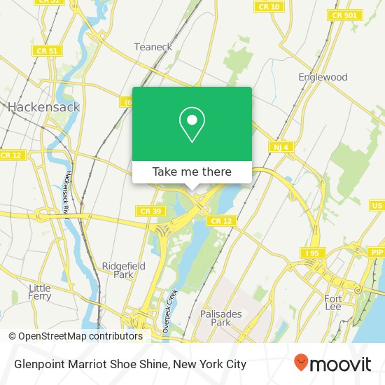 Glenpoint Marriot Shoe Shine map