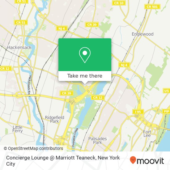 Concierge Lounge @ Marriott Teaneck map