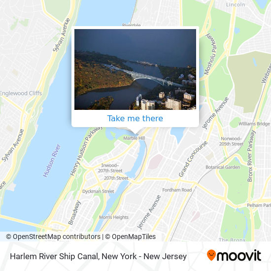 Mapa de Harlem River Ship Canal