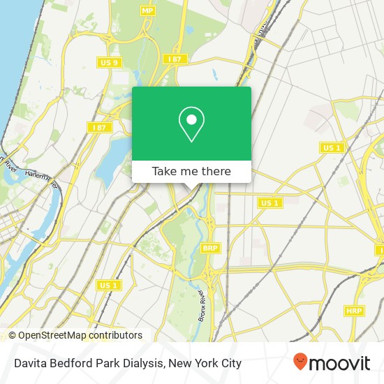 Davita Bedford Park Dialysis map