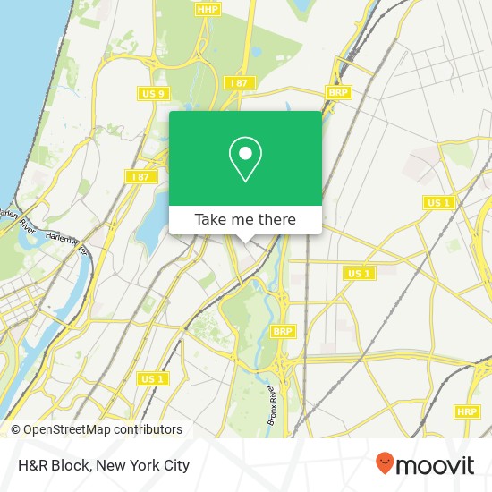 H&R Block map