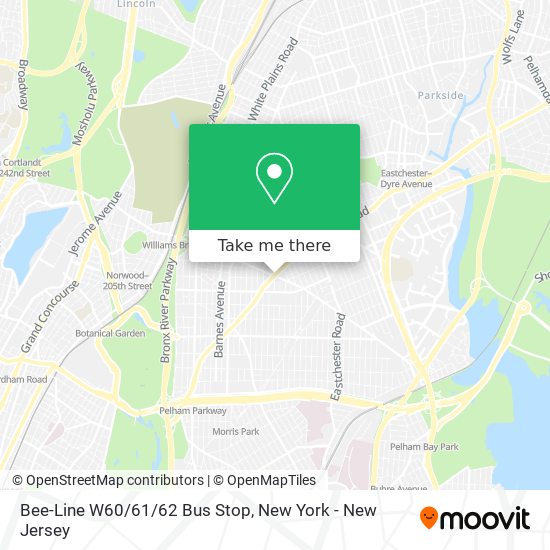 Bee-Line W60/61/62 Bus Stop map