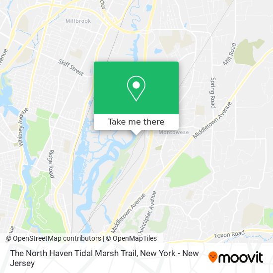Mapa de The North Haven Tidal Marsh Trail