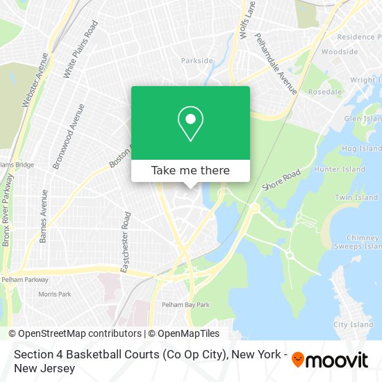 Mapa de Section 4 Basketball Courts (Co Op City)