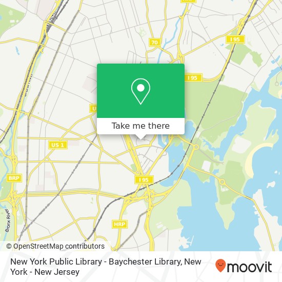 New York Public Library - Baychester Library map