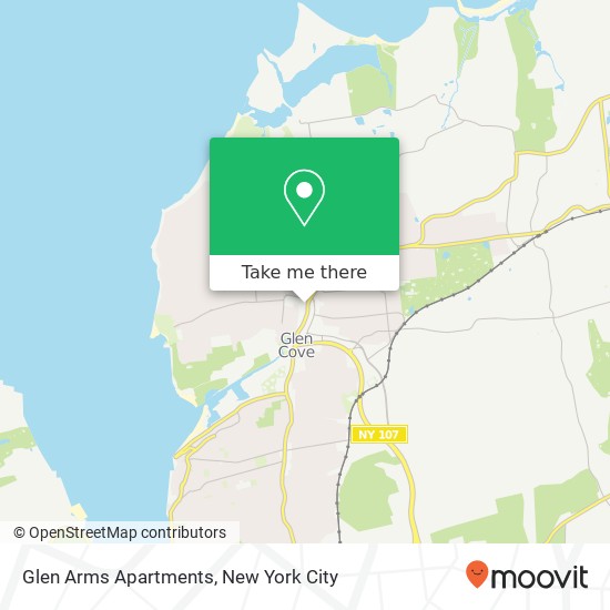 Mapa de Glen Arms Apartments