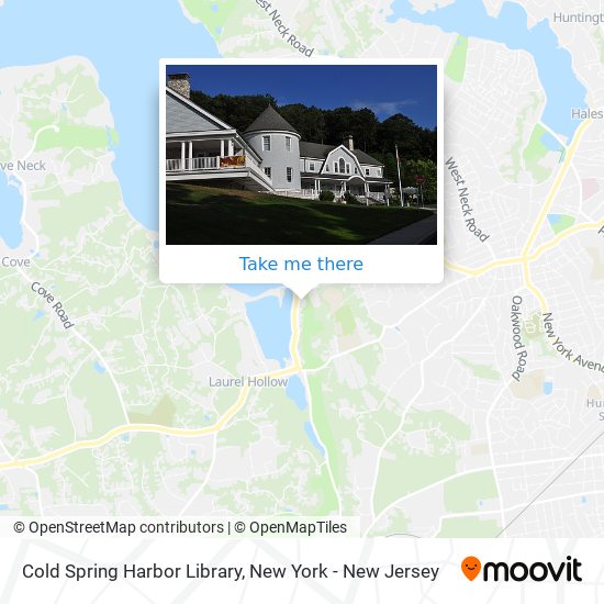 Cold Spring Harbor Library map