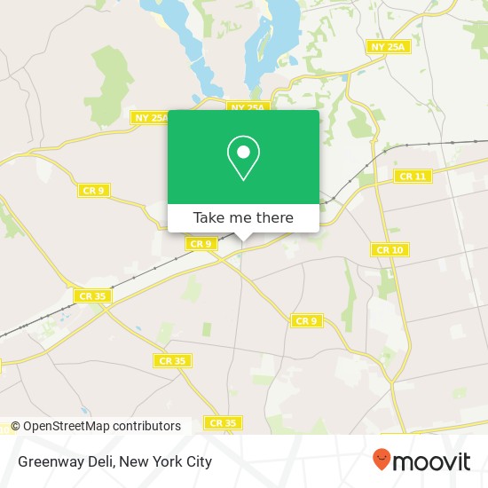 Greenway Deli map