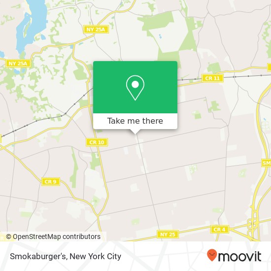 Smokaburger's map