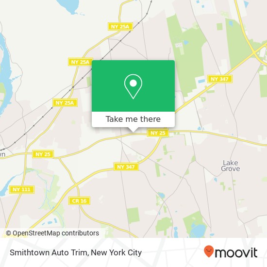 Mapa de Smithtown Auto Trim