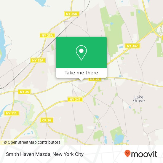 Smith Haven Mazda map