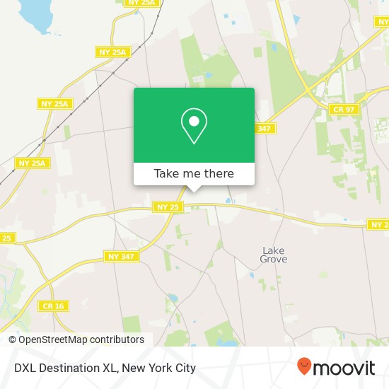 DXL Destination XL map