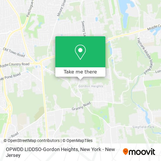 Mapa de OPWDD LIDDSO-Gordon Heights