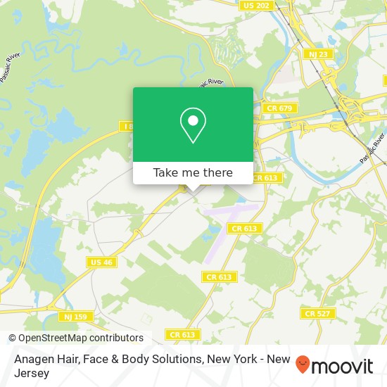 Anagen Hair, Face & Body Solutions map