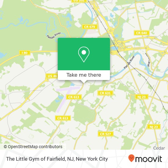The Little Gym of Fairfield, NJ map