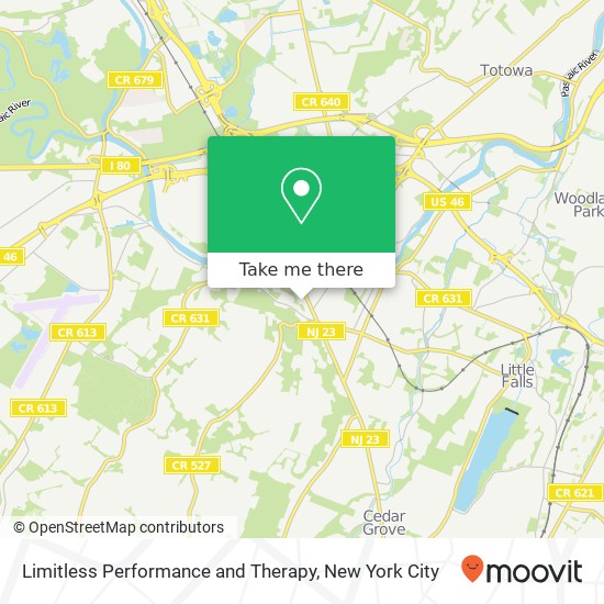 Limitless Performance and Therapy map