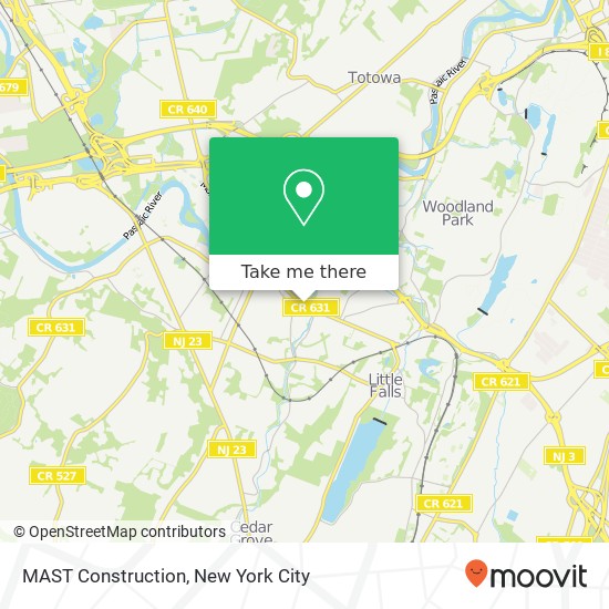 Mapa de MAST Construction