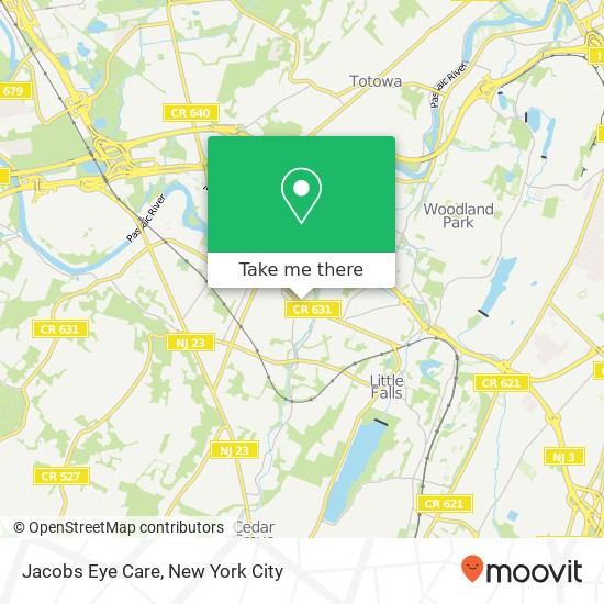 Jacobs Eye Care map