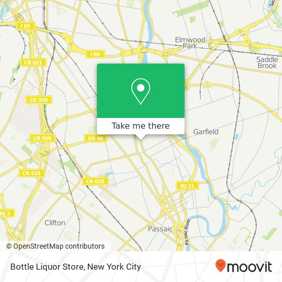 Mapa de Bottle Liquor Store