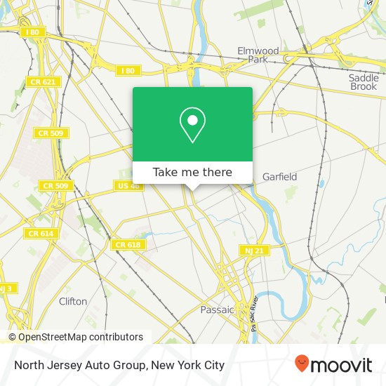 Mapa de North Jersey Auto Group