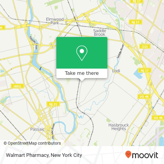 Mapa de Walmart Pharmacy