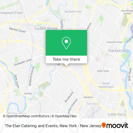 The Elan Catering and Events map