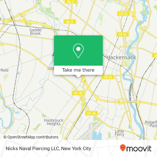 Nicks Naval Piercing LLC map