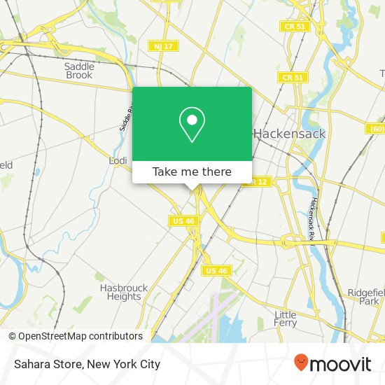 Mapa de Sahara Store