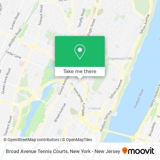 Broad Avenue Tennis Courts map