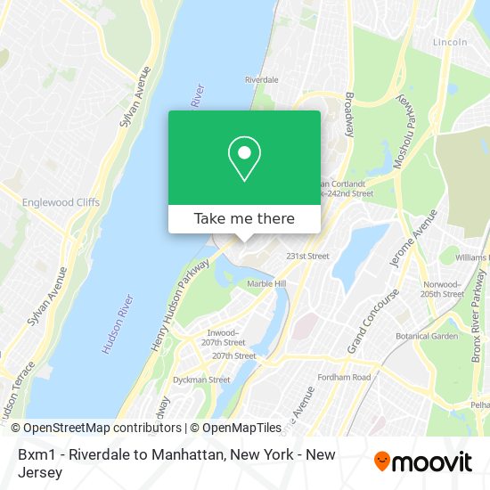 How to get to Bxm1 Riverdale to Manhattan in Bronx by Subway