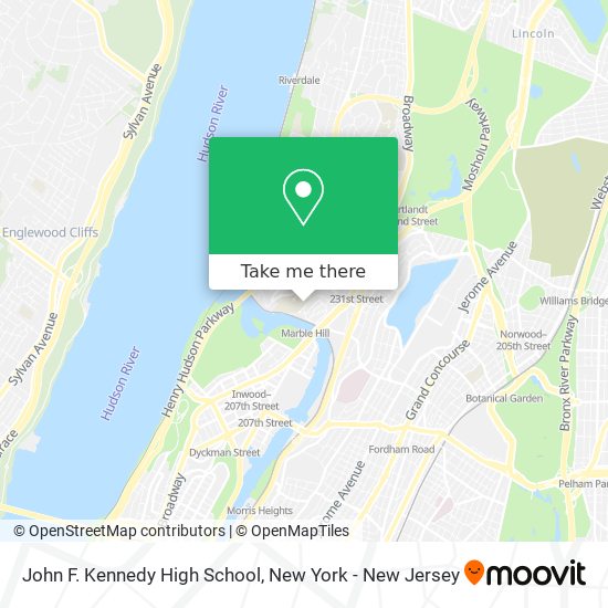 Mapa de John F. Kennedy High School