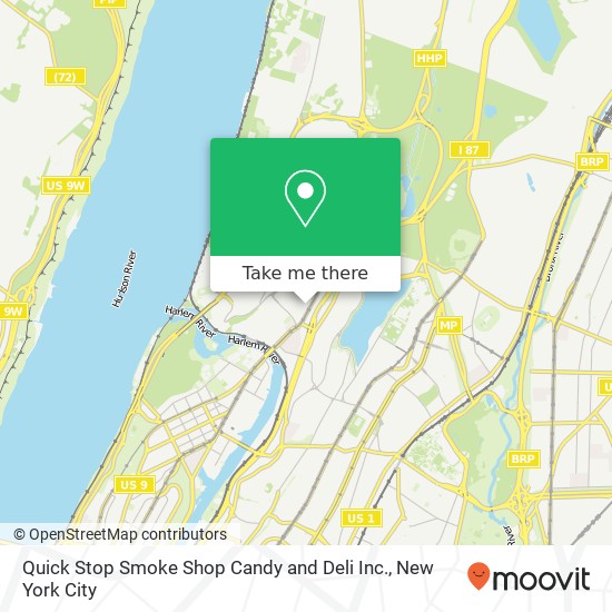 Mapa de Quick Stop Smoke Shop Candy and Deli Inc.