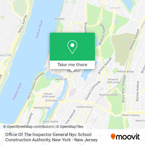 Mapa de Office Of The Inspector General Nyc School Construction Authority