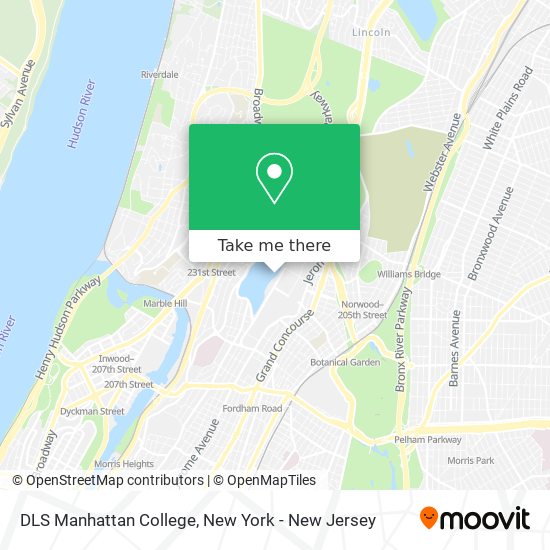 DLS Manhattan College map