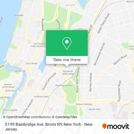 3199 Bainbridge Ave. Bronx NY map