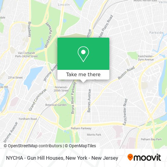 NYCHA - Gun Hill Houses map