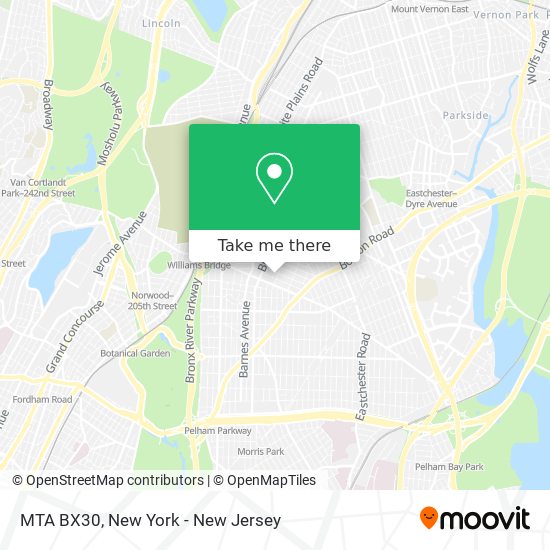 MTA BX30 map