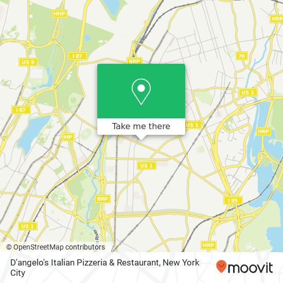 Mapa de D'angelo's Italian Pizzeria & Restaurant
