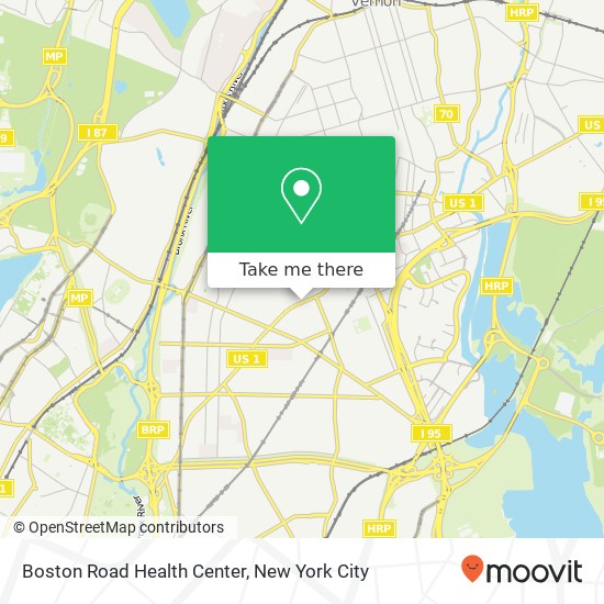 Mapa de Boston Road Health Center